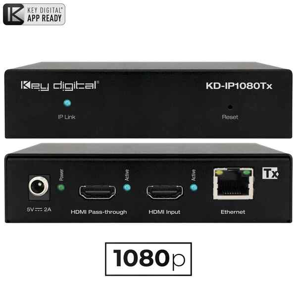 KD-IP1080TX ENTERPRISE AV OVER IP WITH POE (TX) TRANSMITTER WITH REDUNDANT POWER CONNECTION